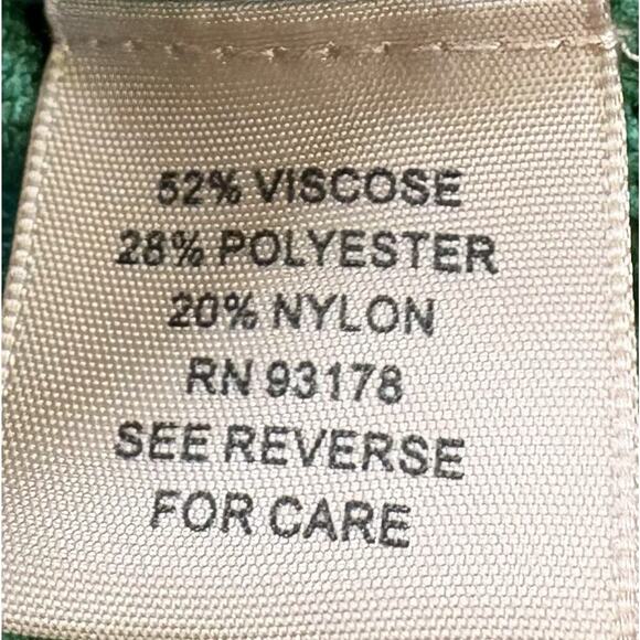 Philosophy Green Lightweight Viscose Knit V Neck Pullover Sweater Women's M - Picture 7 of 7